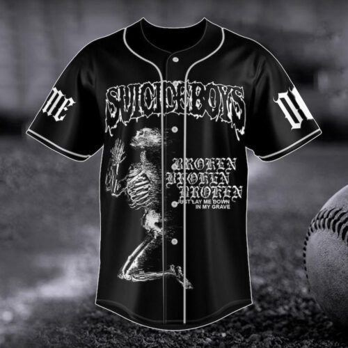 Customized Suicideboys Carrollton Baseball Jersey, Suicideboys Grey Day 2023 Baseball Jersey