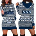 Dallas Cowboys Christmas Hoodie Dress For Women