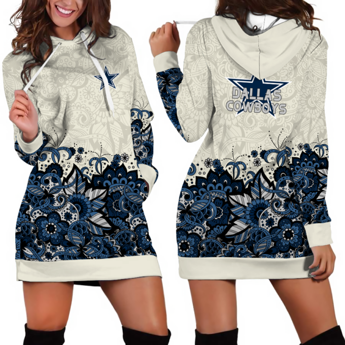 Dallas Cowboys Hoodie Dress For Women