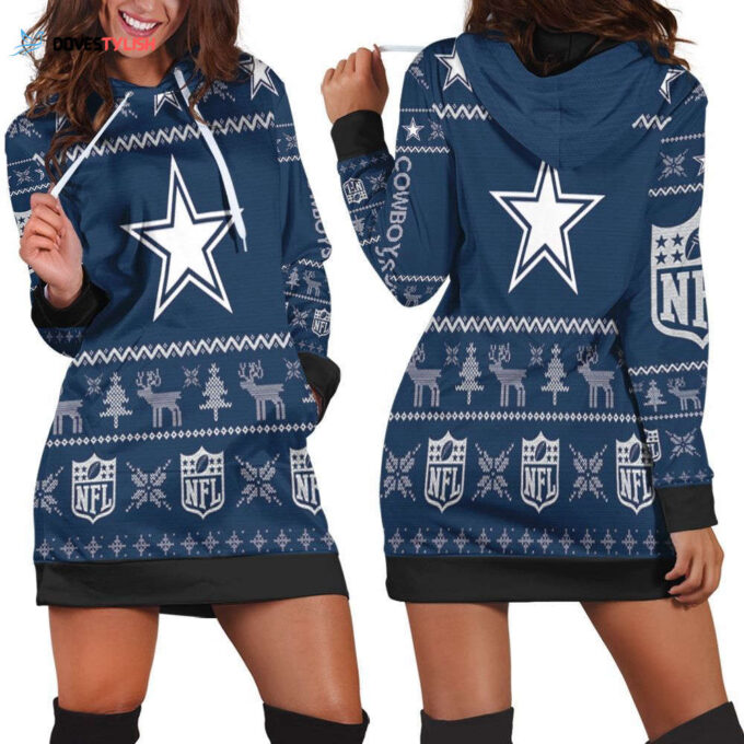 Dallas Cowboys Hoodie Dress For Women