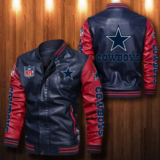 Dallas Cowboys Leather Bomber Jacket