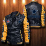 Dallas Cowboys Leather Bomber Jacket