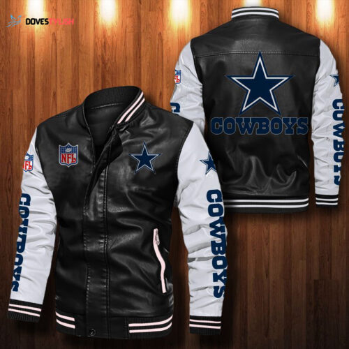 Indinapolis Colts Leather Bomber Jacket