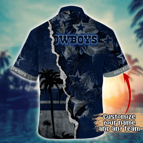 Dallas Cowboys NFL Flower Hawaii Shirt  For Fans, Custom Summer Football Shirts