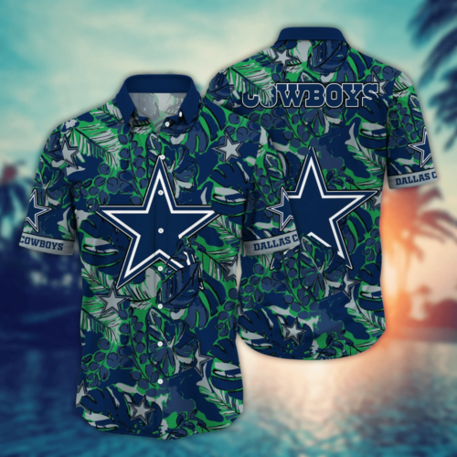 Dallas Cowboys NFL Flower Hawaii Shirt   For Fans, Summer Football Shirts