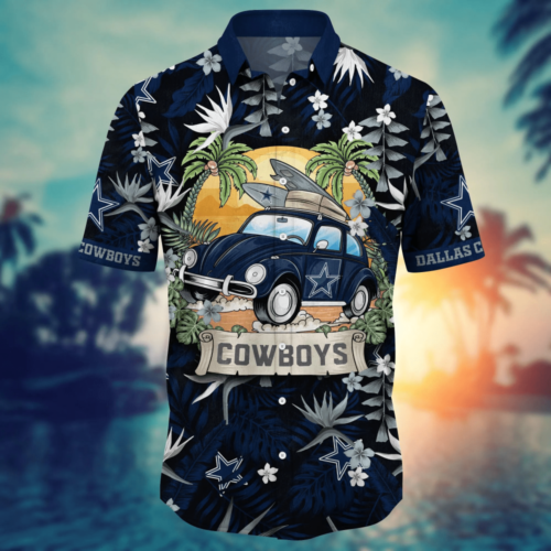 Dallas Cowboys NFL Flower Hawaii Shirt   For Fans, Summer Football Shirts