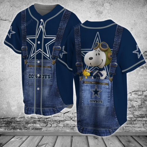 Dallas Cowboys Personalized Baseball Jersey BJ0183