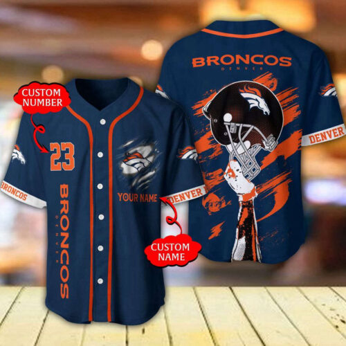 Denver Broncos Baseball Jersey Personalized For Men Women