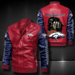 Denver Broncos Leather Bomber Jacket