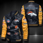 Denver Broncos Leather Bomber Jacket