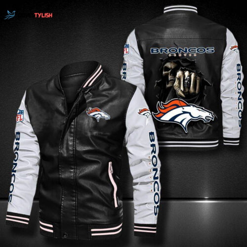 Denver Broncos Leather Bomber Jacket