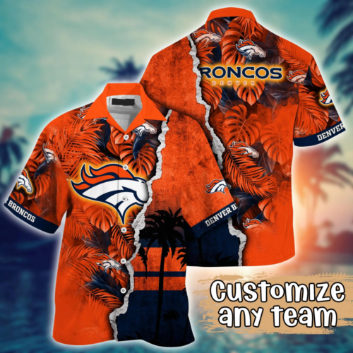 Denver Broncos NFL Flower Hawaii Shirt  For Fans, Custom Summer Football Shirts