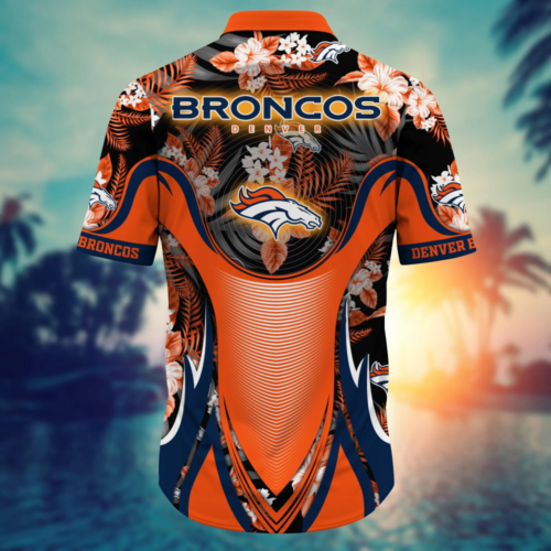 Denver Broncos NFL Flower Hawaii Shirt   For Fans, Summer Football Shirts