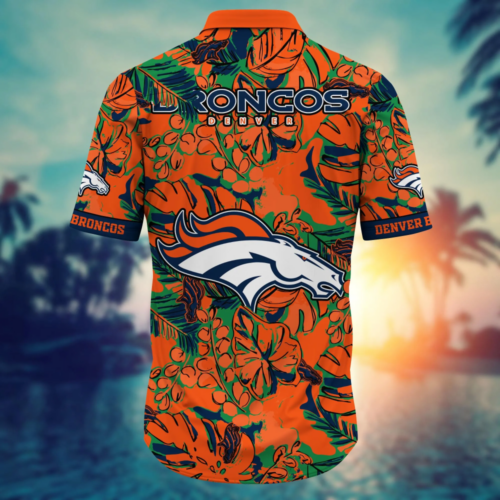 Denver Broncos NFL Flower Hawaii Shirt  For Fans, Summer Football Shirts