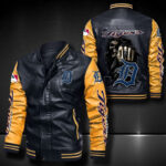 Detroit Tigers Leather Bomber Jacket