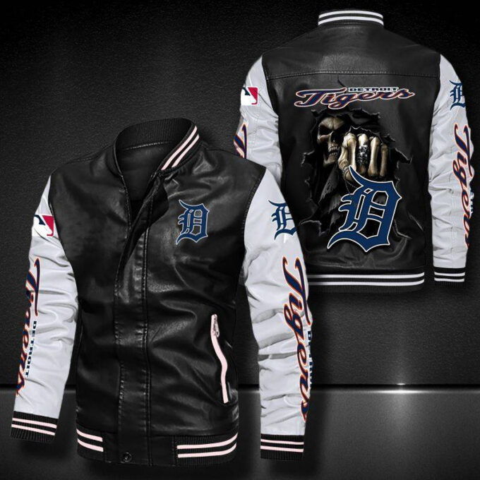 Detroit Tigers Leather Bomber Jacket