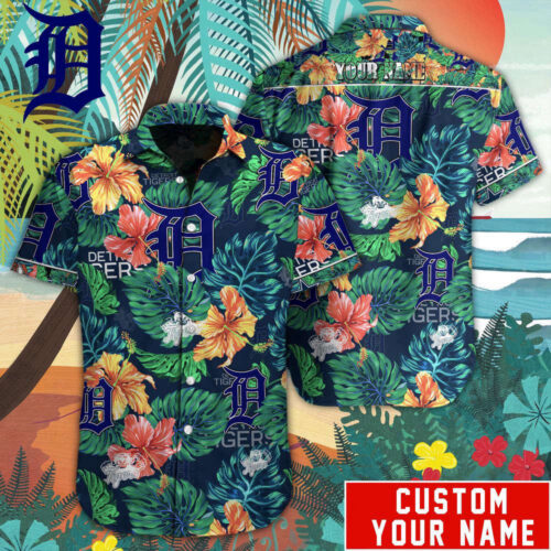 Detroit Tigers MLB-Custom Hawaiian  Shirt For Men Women