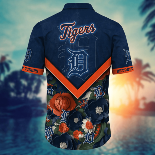 Detroit Tigers MLB Flower Hawaii Shirt And Tshirt For Fans, Custom Summer Football Shirts