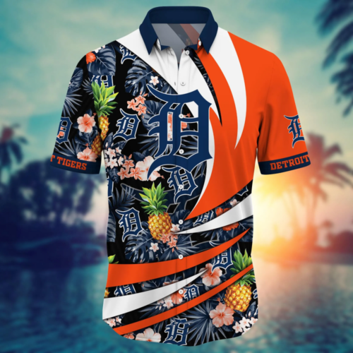 Detroit Tigers MLB Flower Hawaii Shirt  For Fans, Summer Football Shirts