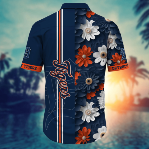 Detroit Tigers MLB Flower Hawaii Shirt   For Fans, Summer Football Shirts