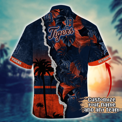 Detroit Tigers MLB Flower Hawaii Shirt   For Fans, Custom Summer Football Shirts