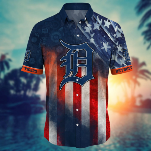 Detroit Tigers MLB Hawaii Shirt Independence Day, Summer Shirts