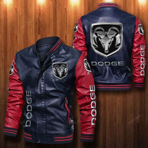 Dodge Ram Leather Bomber Jacket