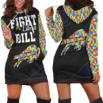 Fight Like A Buffalo Bills Hoodie Dress For Women