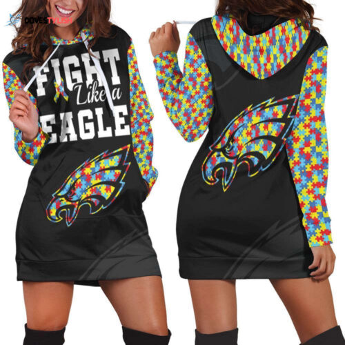 Fight Like A Philadelphia Eagles Hoodie Dress For Women