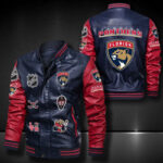 Florida Panthers Leather Bomber Jacket