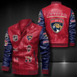 Florida Panthers Leather Bomber Jacket