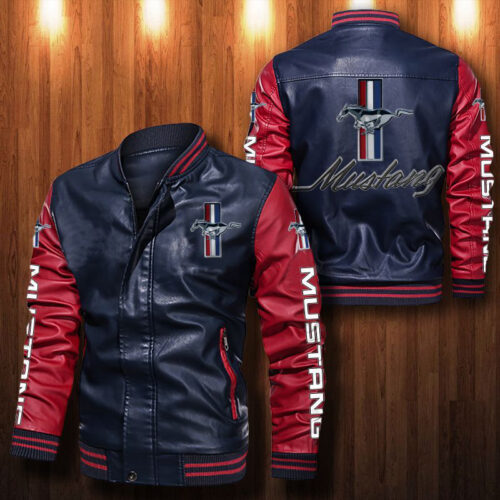 Ford Mustang Leather Bomber Jacket
