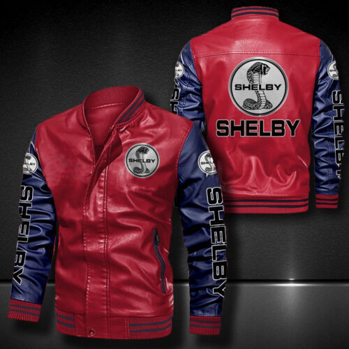 Ford Shelby Leather Bomber Jacket