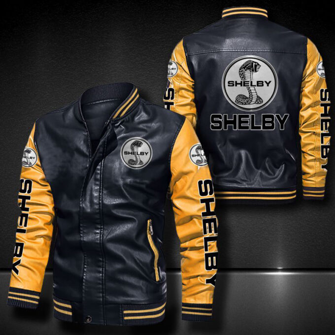 Ford Shelby Leather Bomber Jacket