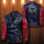 Fox Racing Leather Bomber Jacket