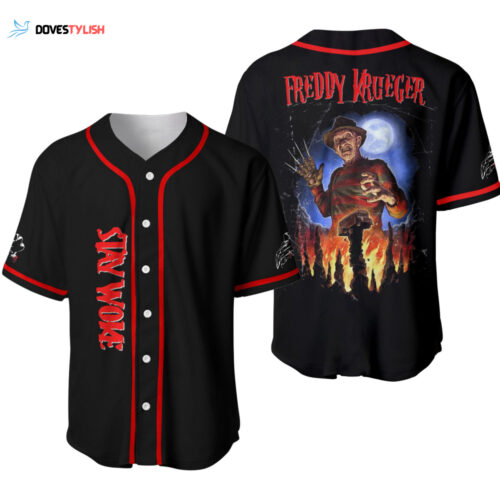 Freddy Krueger Stay Woke Fan Gift, Freddy Krueger A Nightmare On Elm Street Baseball Jersey Shirt