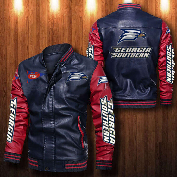 Georgia Southern Eagles Leather Bomber Jacket