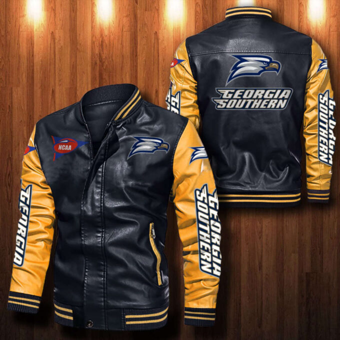 Georgia Southern Eagles Leather Bomber Jacket