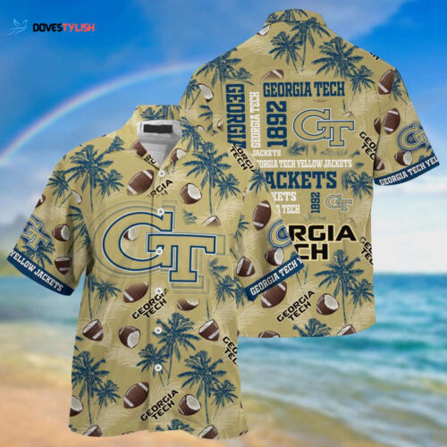 Georgia Tech Yellow Jackets Ncaa Hawaiian Shirt For Men Women