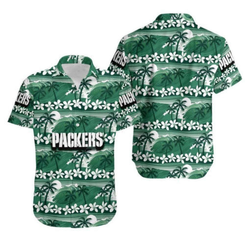 Green Bay Packers Coconut Trees NFL Gift For Fan Hawaii Shirt