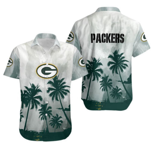 Green Bay Packers Coconut Trees NFL Gift For Fan Hawaiian Graphic Print