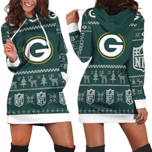 Green Bay Packers Hoodie Dress For Women