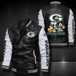 Green Bay Packers Leather Bomber Jacket