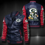 Green Bay Packers Leather Bomber Jacket