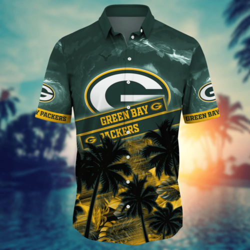 Green Bay Packers NFL Flower Hawaii Shirt  For Fans, Summer Football Shirts