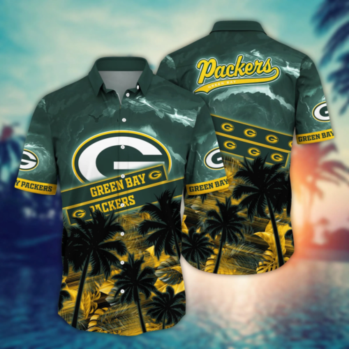 Green Bay Packers NFL Flower Hawaii Shirt  For Fans, Summer Football Shirts