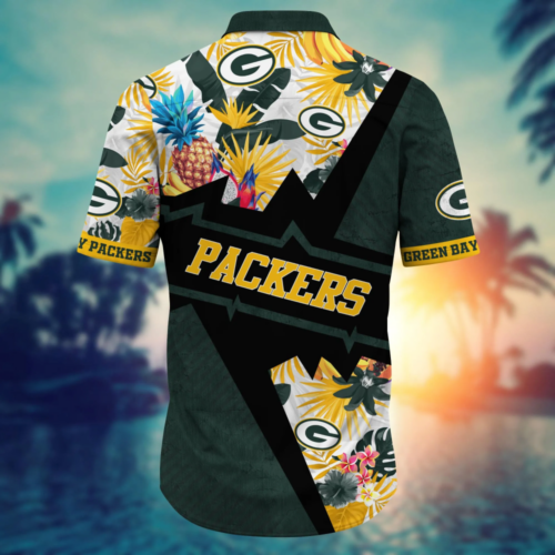 Green Bay Packers NFL Flower Hawaii Shirt  For Fans, Summer Football Shirts