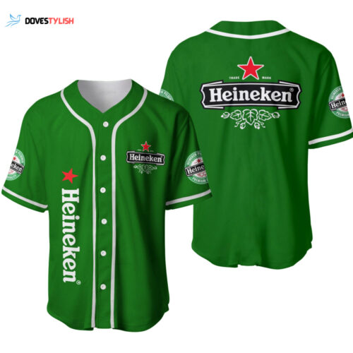 Heineken Beer Baseball Jersey 1