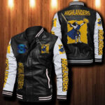 Highlanders Rugby Leather Bomber Jacket