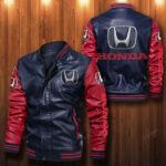 Honda Leather Bomber Jacket